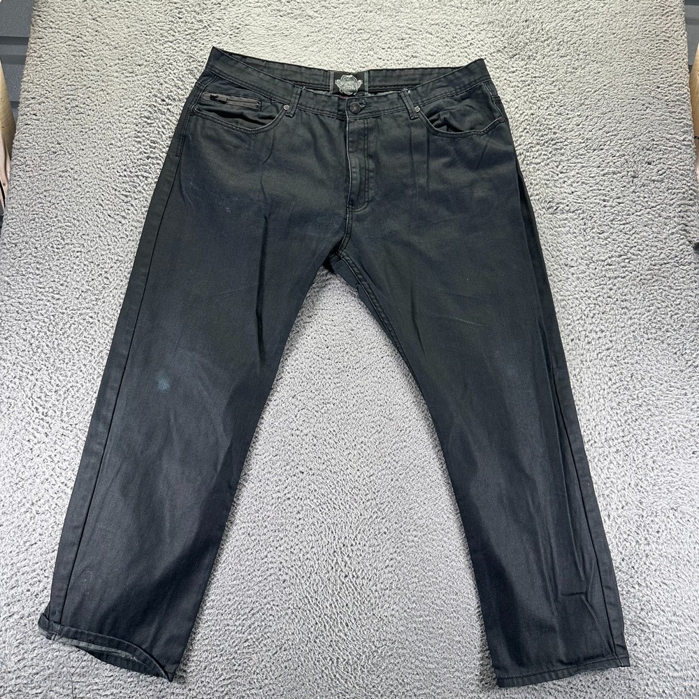 Jordan Craig Legacy Edition Jeans Men 42x31 Black Cotton Denim Straight Workwear
